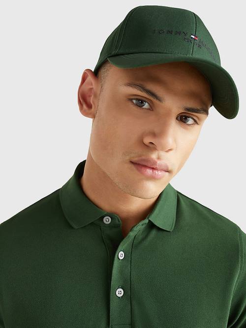 Muške Tommy Hilfiger TH Established Baseball Cap Kape Zeleno | TH842VLF