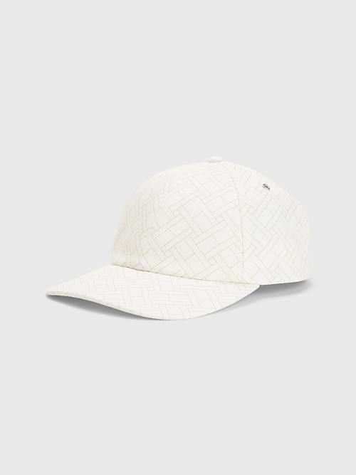 Muške Tommy Hilfiger TH Modern Signature Embroidery Cap Kape Bela | TH763XMF