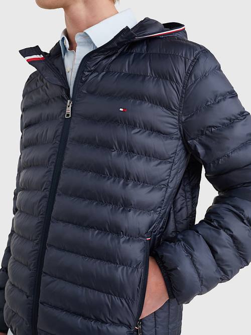 Muške Tommy Hilfiger TH Warm Packable Hooded Jakna Plava | TH846YJL