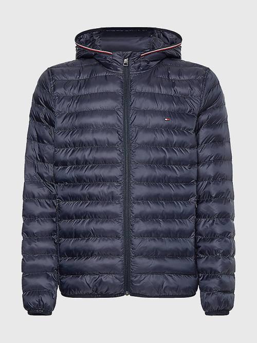 Muške Tommy Hilfiger TH Warm Packable Hooded Jakna Plava | TH846YJL