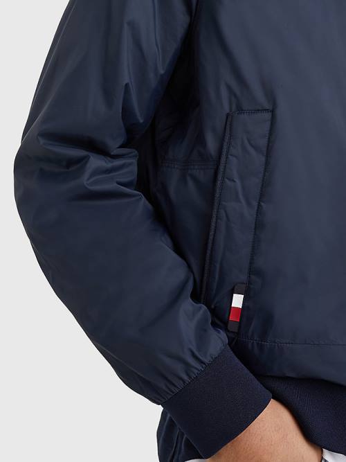 Muške Tommy Hilfiger TH Warm Packable Insulated Bomber Jakna Plava | TH730NMI