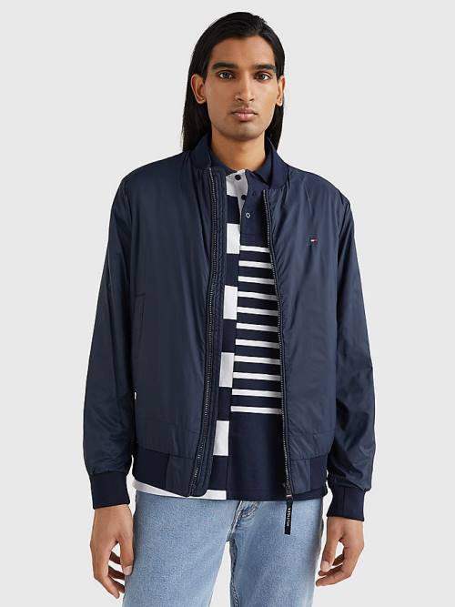 Muške Tommy Hilfiger TH Warm Packable Insulated Bomber Jakna Plava | TH730NMI