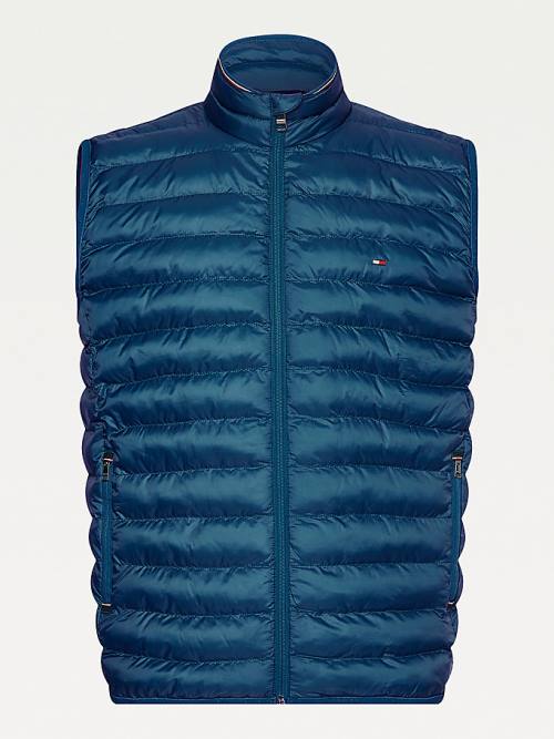 Muške Tommy Hilfiger TH Warm Packable Padded Gilet Kaputi Plava | TH530MVL