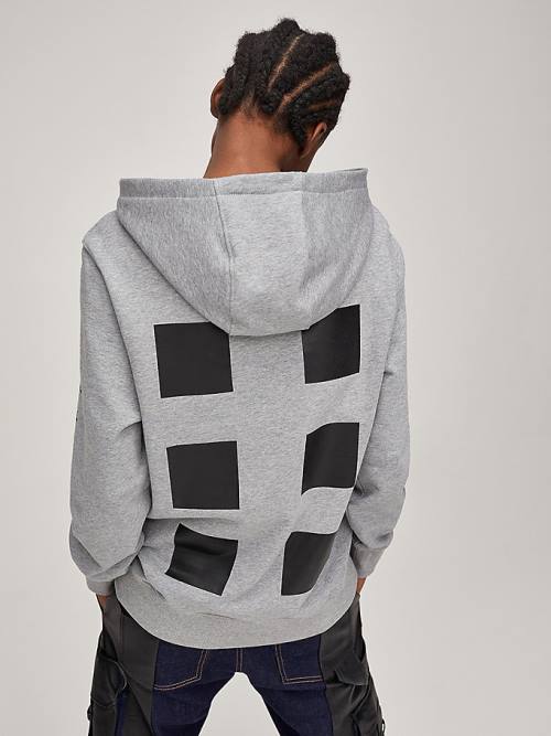 Muške Tommy Hilfiger TOMMYXROMEO Dual-Gender Duks Hoodie Siva | TH105SNF