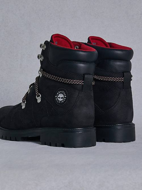 Muške Tommy Hilfiger TOMMYXTIMBERLAND Waterproof Hiking Čizme Crna | TH125QCH