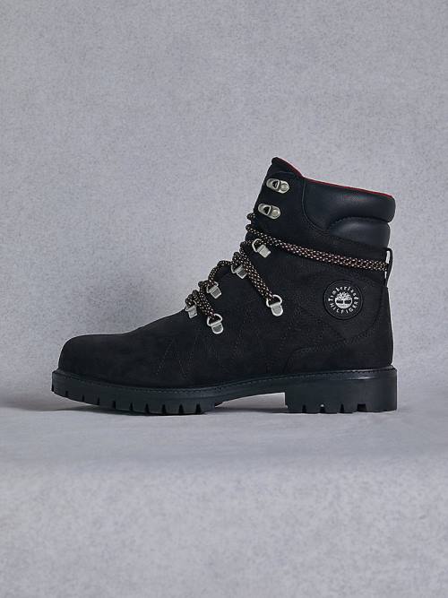 Muške Tommy Hilfiger TOMMYXTIMBERLAND Waterproof Hiking Čizme Crna | TH125QCH