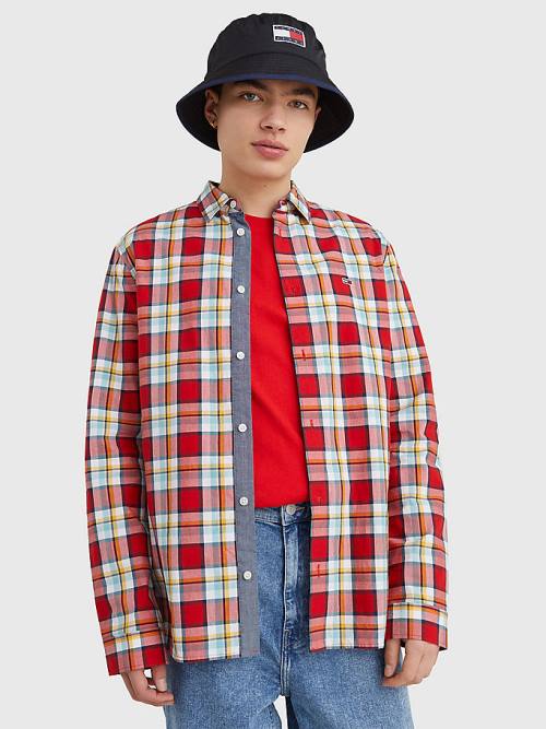 Muške Tommy Hilfiger Tartan Check Košulje Crveni | TH195QPF