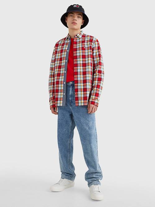 Muške Tommy Hilfiger Tartan Check Košulje Crveni | TH195QPF