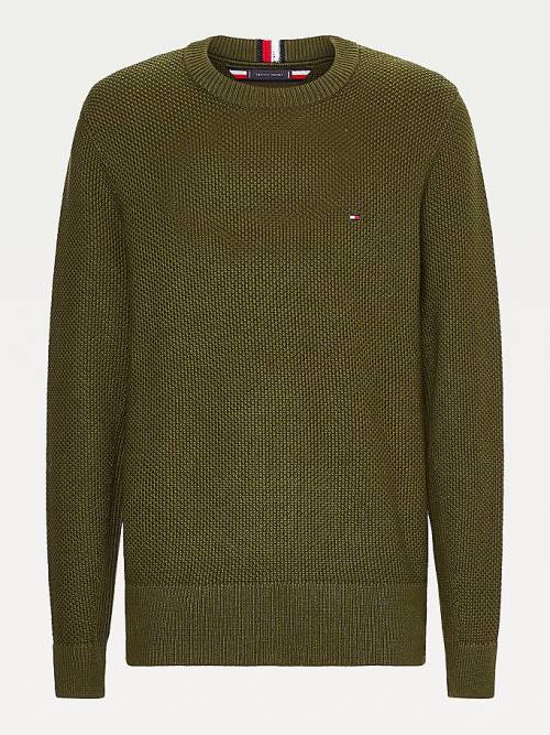 Muške Tommy Hilfiger Textured Relaxed Fit Jumper Džemper Braon | TH043QYW