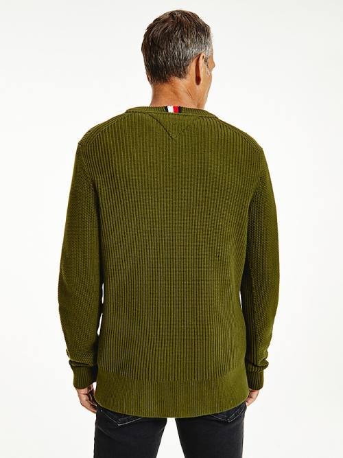 Muške Tommy Hilfiger Textured Relaxed Fit Jumper Džemper Braon | TH043QYW