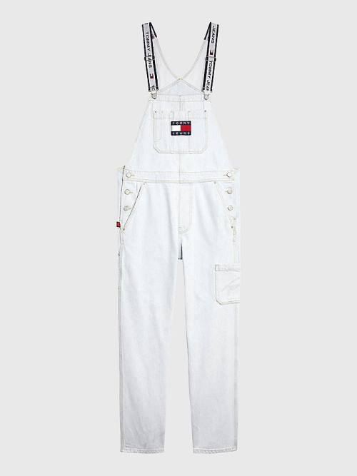 Muške Tommy Hilfiger Tommy Badge Dungarees Farmerke Denim Plava | TH731KQG