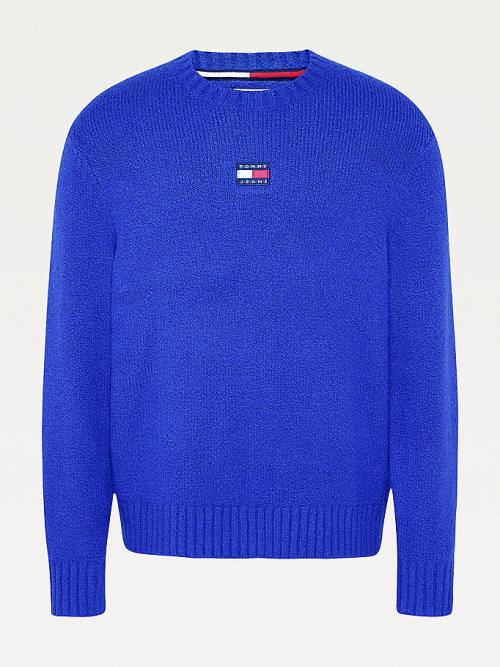 Muške Tommy Hilfiger Tommy Badge Jumper Džemper Ljubičasta | TH490MTP