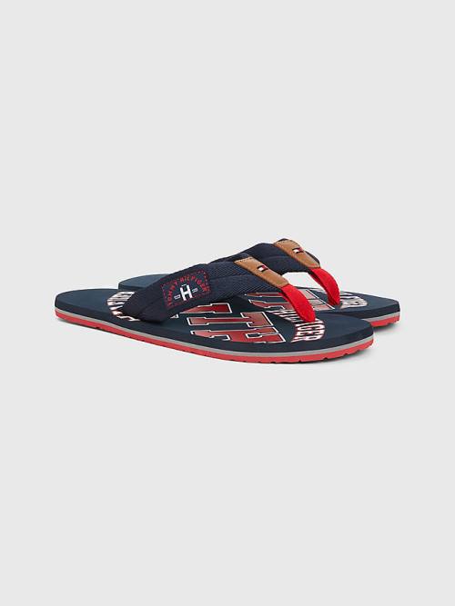 Muške Tommy Hilfiger Tommy Beach Sandale Plava | TH394FHE