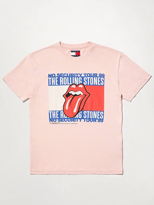 Muške Tommy Hilfiger Tommy Revisited Rolling Stones Majice Roza | TH157ZYA