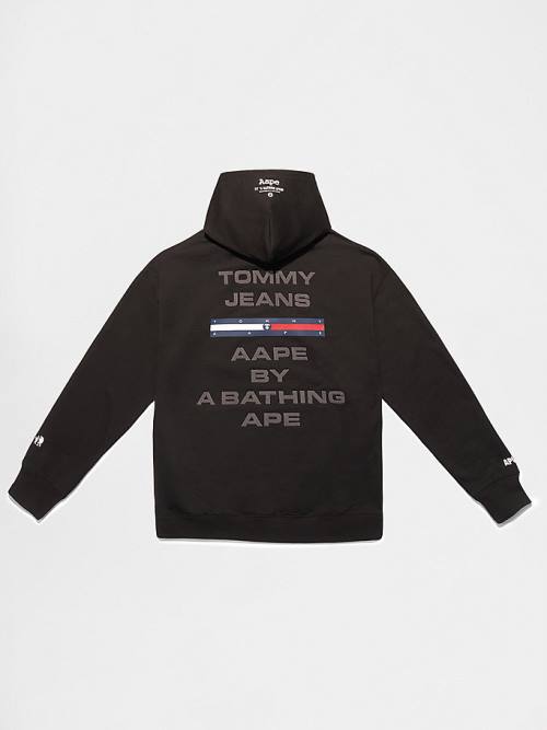 Muške Tommy Hilfiger Tommy X AAPE Duks Hoodie Crna | TH805WHF