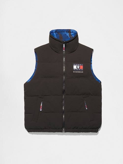 Muške Tommy Hilfiger Tommy X AAPE Reversible Vest Kaputi Crna | TH093TEI