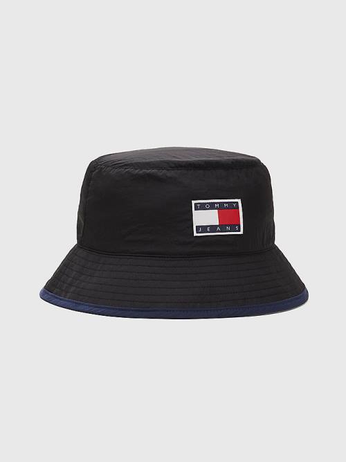 Muške Tommy Hilfiger Travel Bucket Kape Crna | TH347ZBX