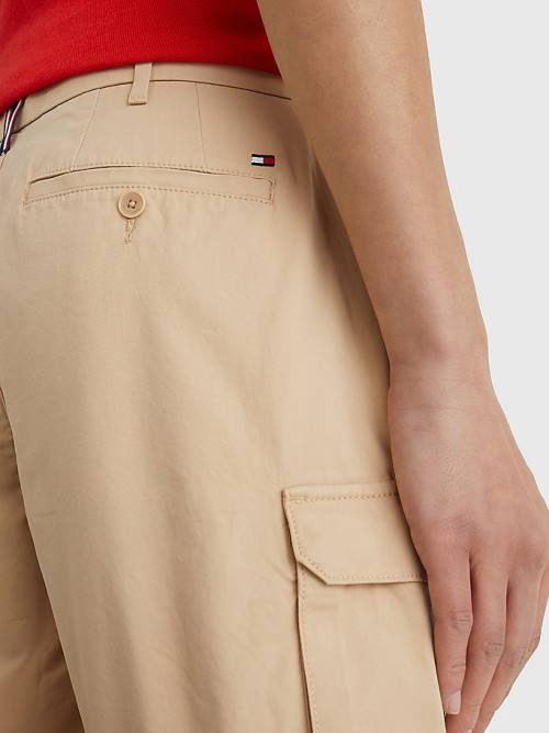 Muške Tommy Hilfiger Twill Cargo Šortsevi Bež | TH715JCF