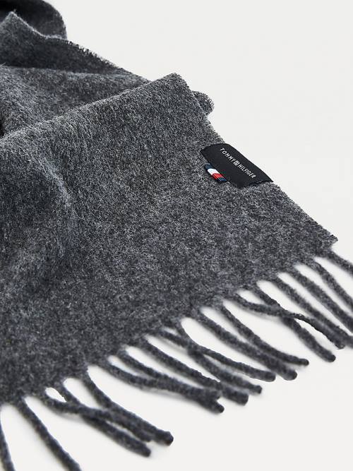 Muške Tommy Hilfiger Uptown Pure Wool Marame Siva | TH216GOJ