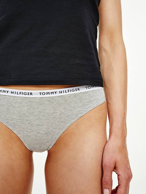 Ženske Tommy Hilfiger 3-Pack Recycled Cotton Thongs Donji veš Braon | TH830MFI