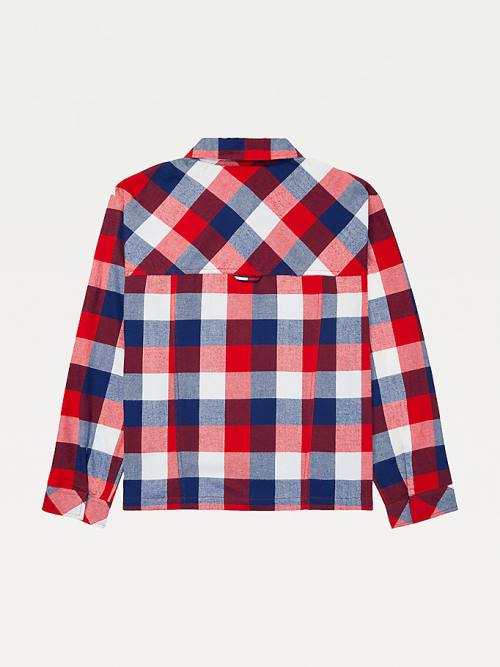 Ženske Tommy Hilfiger Adaptive Multicolour Plaid Shacket Košulje Šarena | TH764AZN