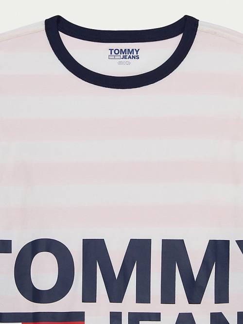 Ženske Tommy Hilfiger Adaptive Organic Cotton Majice Roza | TH039SCZ