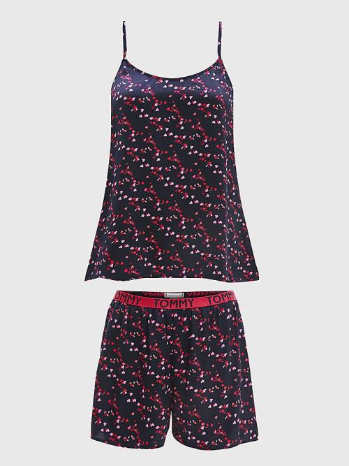 Ženske Tommy Hilfiger All Over Print Cami And Shorts Set Pidžama Plava | TH829WVN