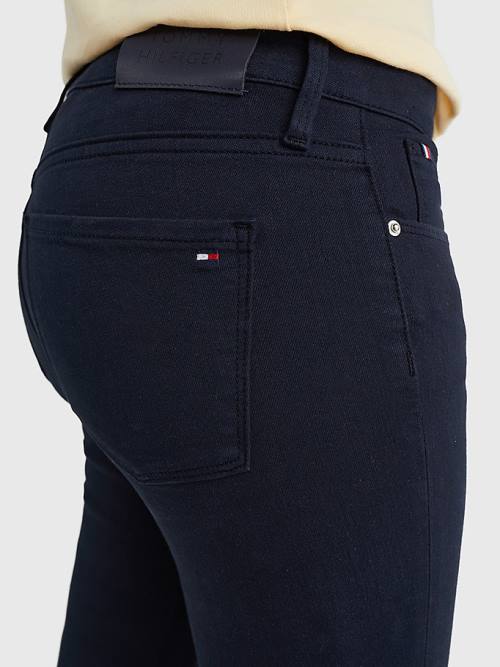 Ženske Tommy Hilfiger Como Mid Rise Skinny TH Flex Farmerke Plava | TH159JWS