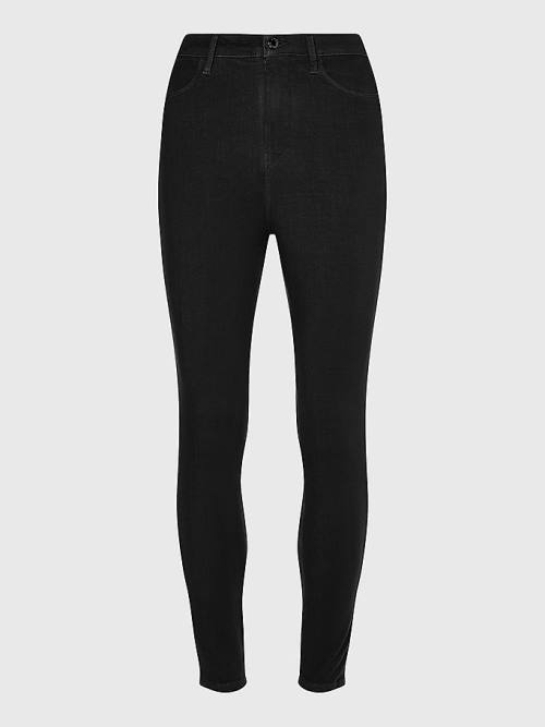 Ženske Tommy Hilfiger Curve Sculpt High Rise Super Skinny Pantalone Crna | TH617UZS