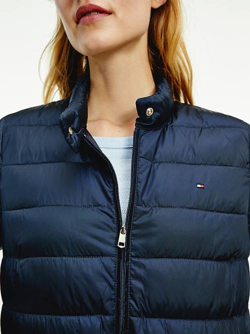 Ženske Tommy Hilfiger Down-Filled Padded Jakna Plava | TH278HBZ