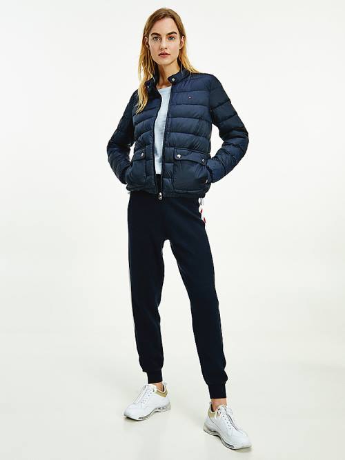 Ženske Tommy Hilfiger Down-Filled Padded Jakna Plava | TH278HBZ