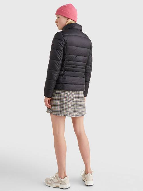 Ženske Tommy Hilfiger Down Quilted Jakna Crna | TH698PQB