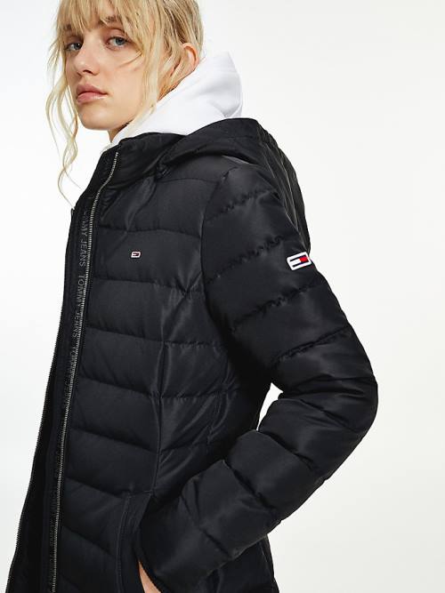 Ženske Tommy Hilfiger Essential Down Quilted Coat Jakna Crna | TH413MBA