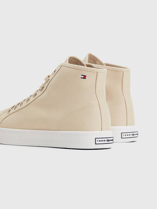 Ženske Tommy Hilfiger Essential High-Top Patike Bež | TH214OMN