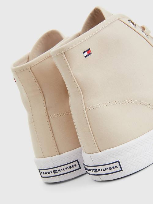 Ženske Tommy Hilfiger Essential High-Top Patike Bež | TH214OMN