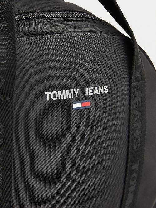 Ženske Tommy Hilfiger Essential Logo Tape Backpack Torbe Crna | TH657XKP