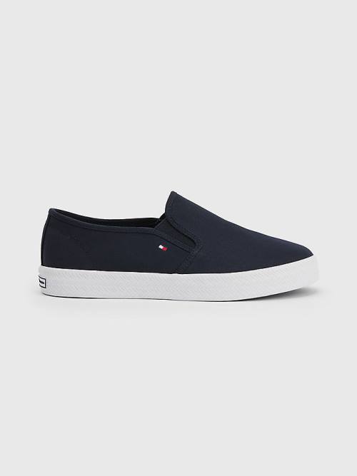 Ženske Tommy Hilfiger Essential Nautical Slip-On Patike Plava | TH921BDE