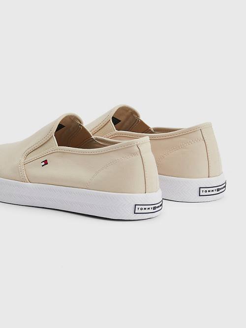 Ženske Tommy Hilfiger Essential Nautical Slip-On Patike Bež | TH980HCO