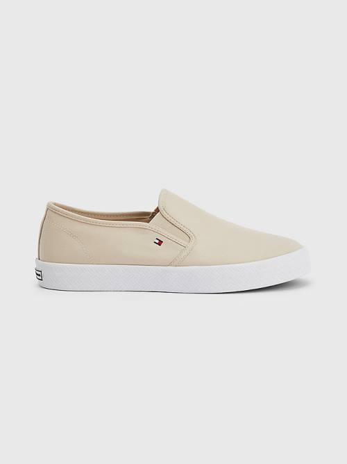 Ženske Tommy Hilfiger Essential Nautical Slip-On Patike Bež | TH980HCO