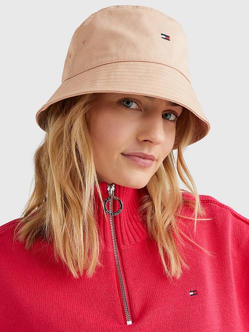 Ženske Tommy Hilfiger Essential Organic Cotton Bucket Kape Bež | TH084FPG