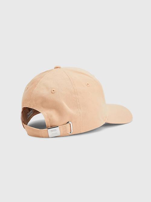 Ženske Tommy Hilfiger Essential Organic Cotton Flag Cap Kape Bež | TH195JMN