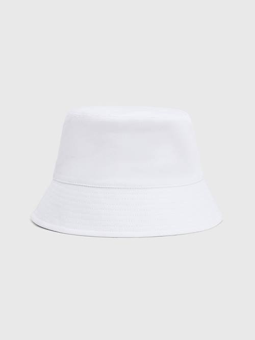 Ženske Tommy Hilfiger Essential Organic Cotton Bucket Kape Bela | TH385DLP