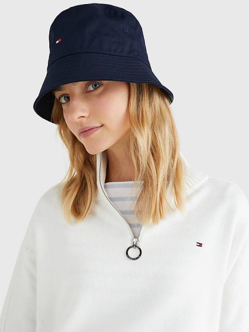 Ženske Tommy Hilfiger Essential Organic Cotton Bucket Kape Plava | TH539XAO