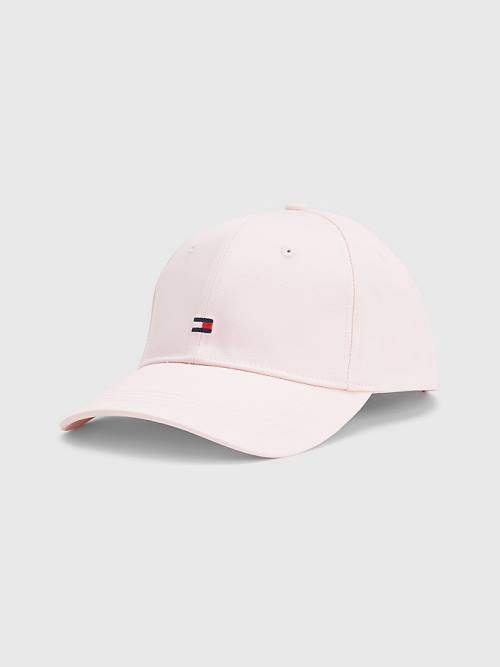 Ženske Tommy Hilfiger Essential Organic Cotton Flag Cap Kape Roza | TH618CBN