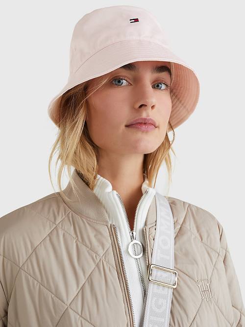 Ženske Tommy Hilfiger Essential Organic Cotton Bucket Kape Roza | TH926TSG