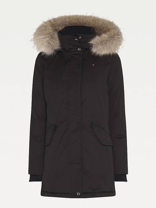 Ženske Tommy Hilfiger Essential Padded Parka Kaputi Crna | TH418LJB