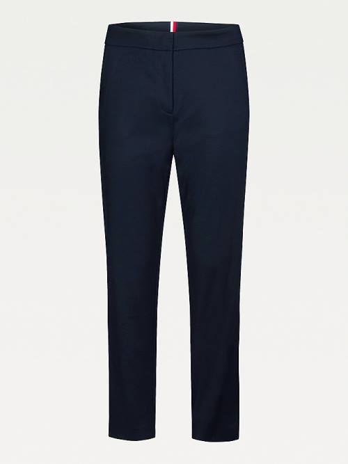 Ženske Tommy Hilfiger Essential Slim Fit Ankle Length Pantalone Plava | TH125DBW