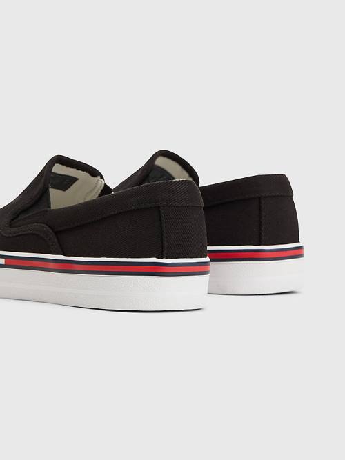 Ženske Tommy Hilfiger Essential Slip On Patike Crna | TH943PKB