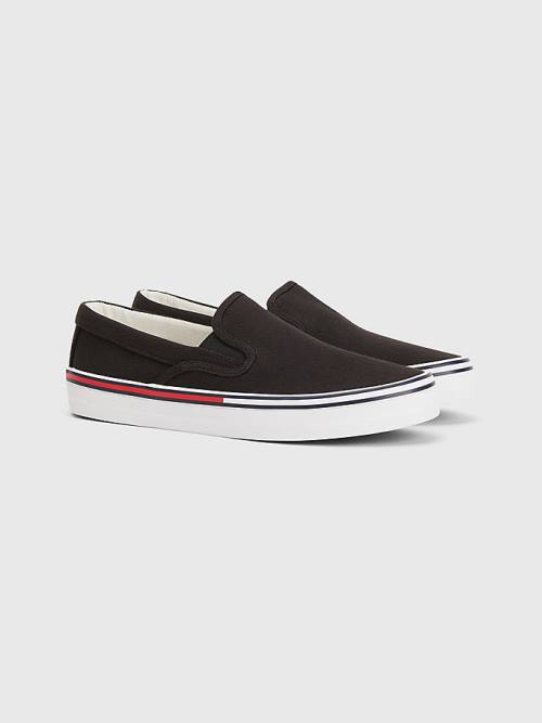 Ženske Tommy Hilfiger Essential Slip On Patike Crna | TH943PKB