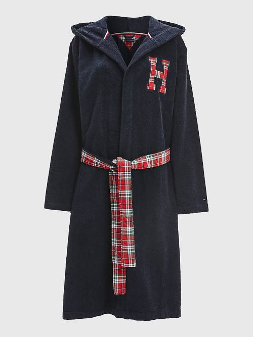 Ženske Tommy Hilfiger Exclusive Organic Cotton Towelling Bathrobe Pidžama Plava | TH538LRF